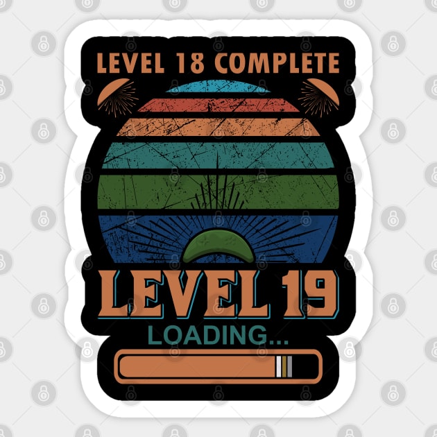 lLevel 18 Complete Level 19 Loading Sticker by Mande Art